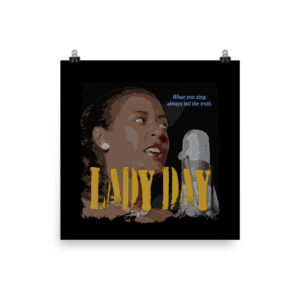 Billie Holiday Jazz Wisdom Luster Poster
