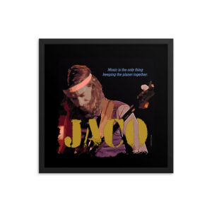 Jaco Pastorius Jazz Wisdom Framed Luster Poster