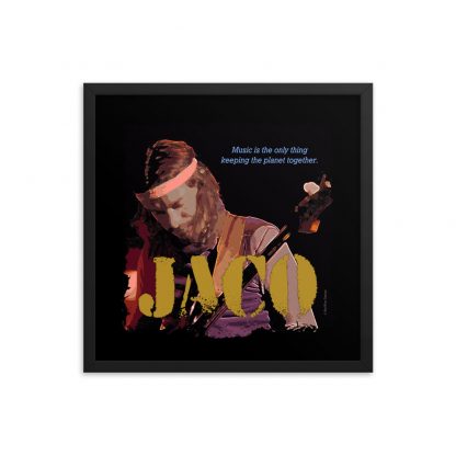Jaco Pastorius Jazz Wisdom Framed Luster Poster