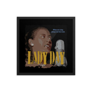 Billie Holiday Jazz Wisdom Framed Luster Poster