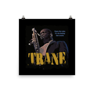 John Coltrane Jazz Wisdom Matte Poster