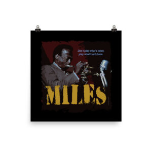 Miles Davis Jazz Wisdom Matte Poster