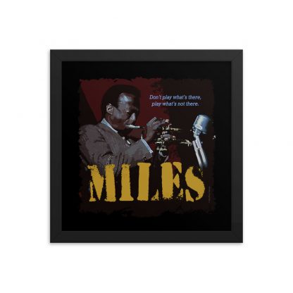 Miles Davis Jazz Wisdom Framed Luster Poster - Image 3