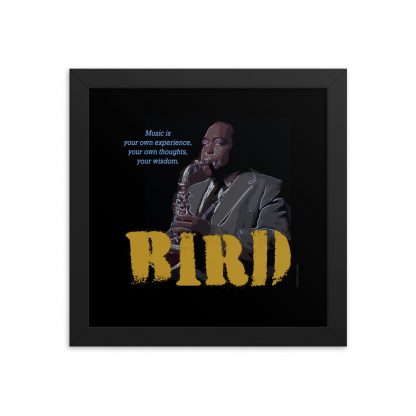 Charlie Parker Jazz Wisdom Framed Matte Poster - Image 2
