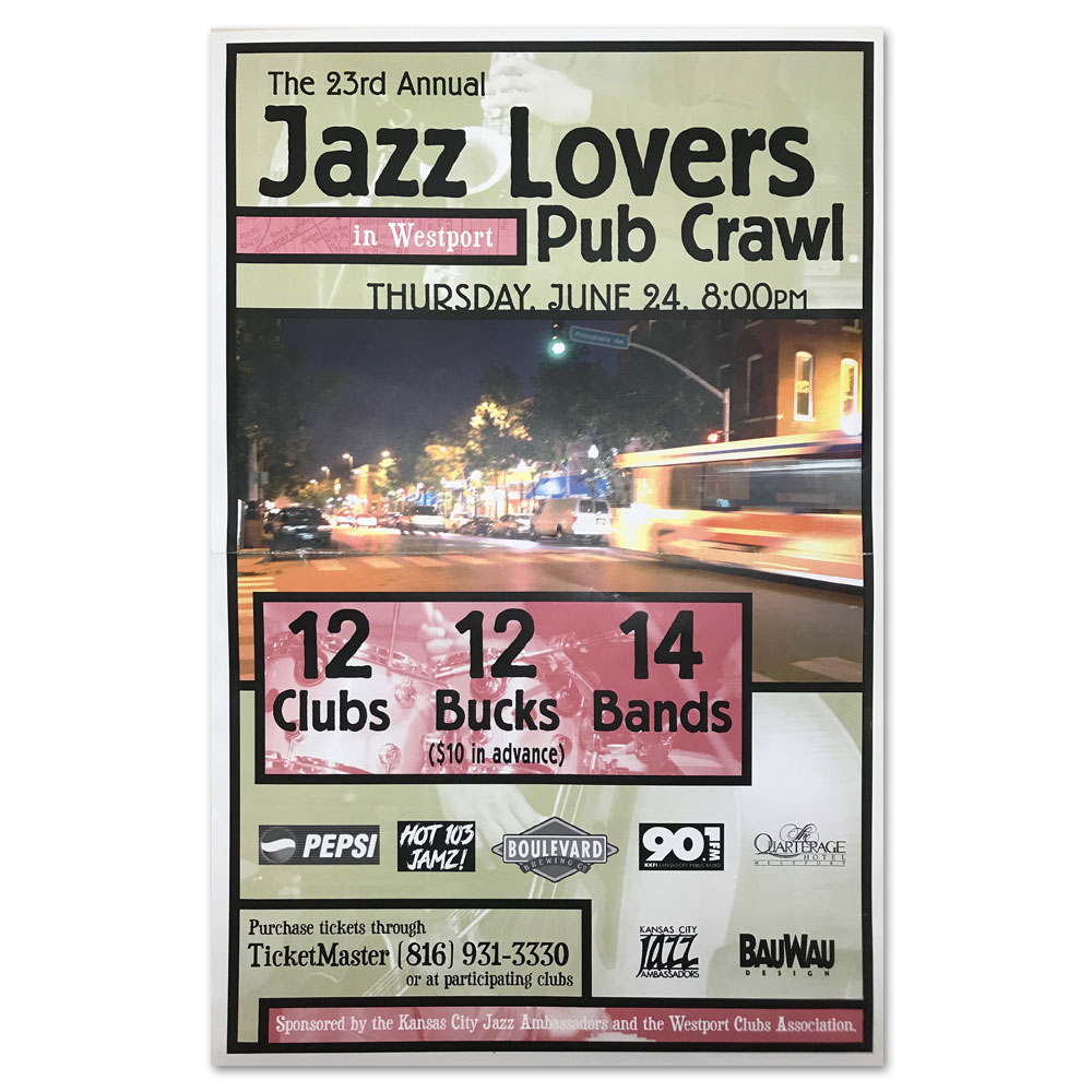 Jazz Lovers Pub Crawl Poster