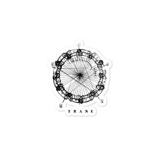 Coltrane Harmony Mandala Bubble-Free Stickers