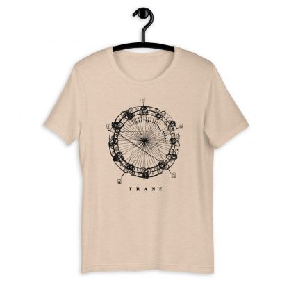 Coltrane Harmony Mandala Short-Sleeve Unisex T-Shirt (dark design) - Image 4