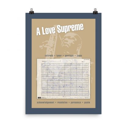 John Coltrane A Love Supreme Manuscript Luster Poster - Image 2