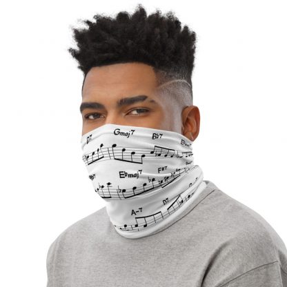 Coltrane Solo on Giant Steps Neck Gaiter (dark design) - Image 3