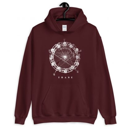 Coltrane Harmony Mandala Unisex Hoodie (light design) - Image 5