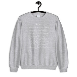 Coltrane Solo on Giant Steps Unisex Sweatshirt (light design)