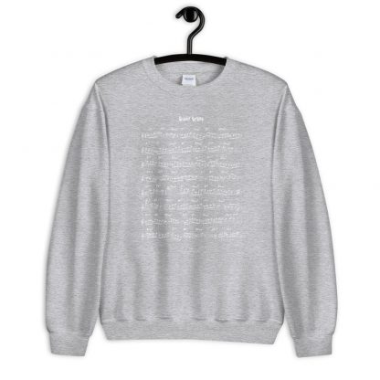 Coltrane Solo on Giant Steps Unisex Sweatshirt (light design)