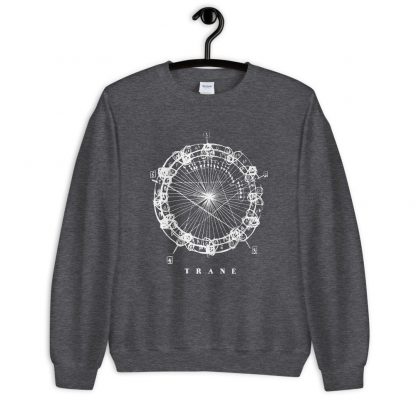 Coltrane Harmony Mandala Unisex Sweatshirt (light design) - Image 3