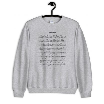 Coltrane Solo on Giant Steps Unisex Sweatshirt (dark design) - Image 2