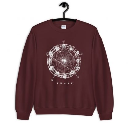 Coltrane Harmony Mandala Unisex Sweatshirt (light design) - Image 6