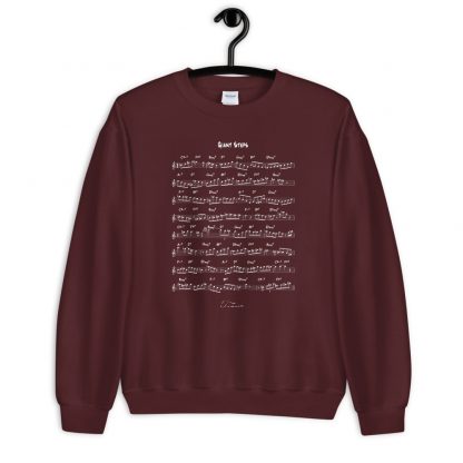 Coltrane Solo on Giant Steps Unisex Sweatshirt (light design) - Image 6