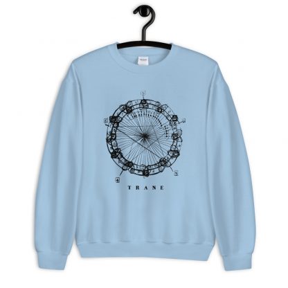 Coltrane Harmony Mandala Unisex Sweatshirt (dark design) - Image 3