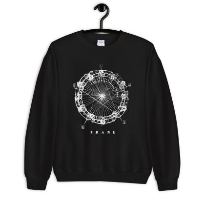Coltrane Harmony Mandala Unisex Sweatshirt (light design) - Image 2