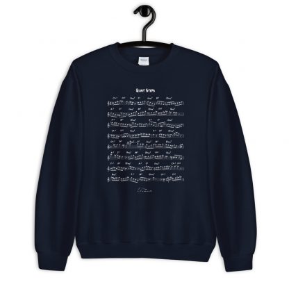 Coltrane Solo on Giant Steps Unisex Sweatshirt (light design) - Image 4