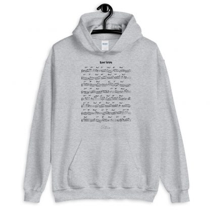 Coltrane Solo on Giant Steps Unisex Hoodie (dark design) - Image 2