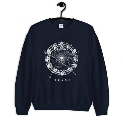 Coltrane Harmony Mandala Unisex Sweatshirt (light design) - Image 4