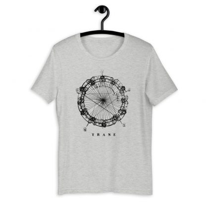 Coltrane Harmony Mandala Short-Sleeve Unisex T-Shirt (dark design) - Image 2