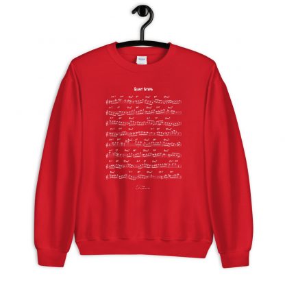 Coltrane Solo on Giant Steps Unisex Sweatshirt (light design) - Image 7