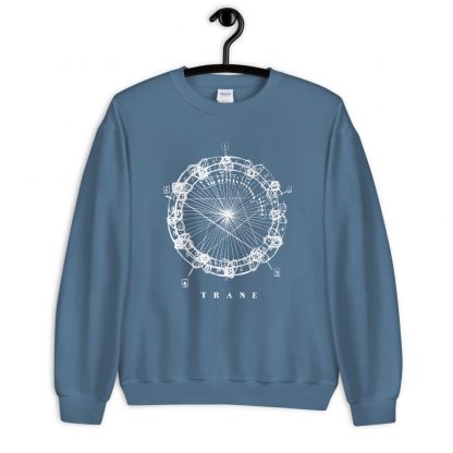Coltrane Harmony Mandala Unisex Sweatshirt (light design) - Image 5