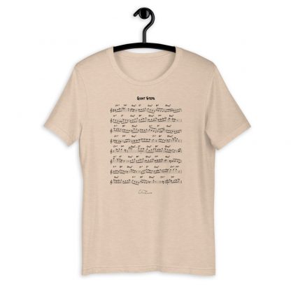 Coltrane Solo on Giant Steps Short-Sleeve Unisex T-Shirt (dark design) - Image 4