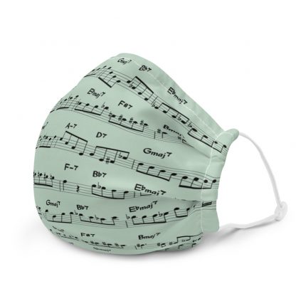 Coltrane Solo on Giant Steps Face mask (dark design) - Image 3