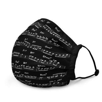 Coltrane Solo on Giant Steps Face mask (light design) - Image 3