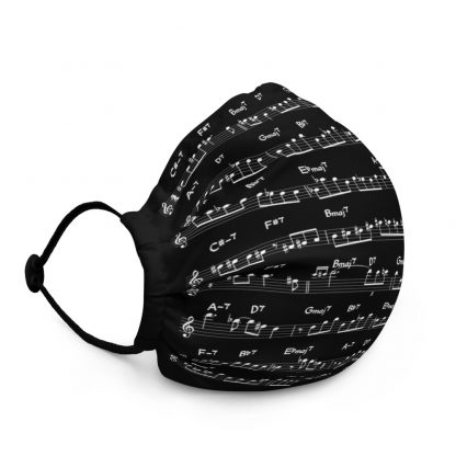 Coltrane Solo on Giant Steps Face mask (light design) - Image 2