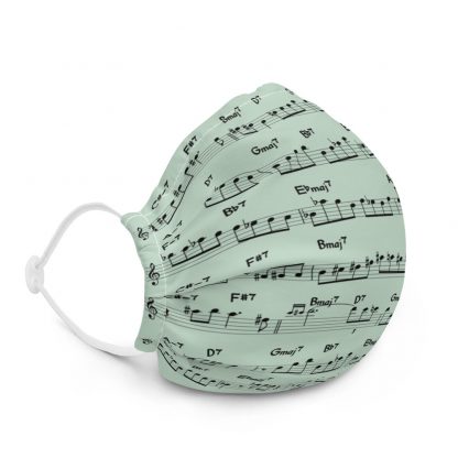 Coltrane Solo on Giant Steps Face mask (dark design) - Image 2