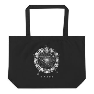 Coltrane Harmony Mandala Large Organic Tote Bag (light design)